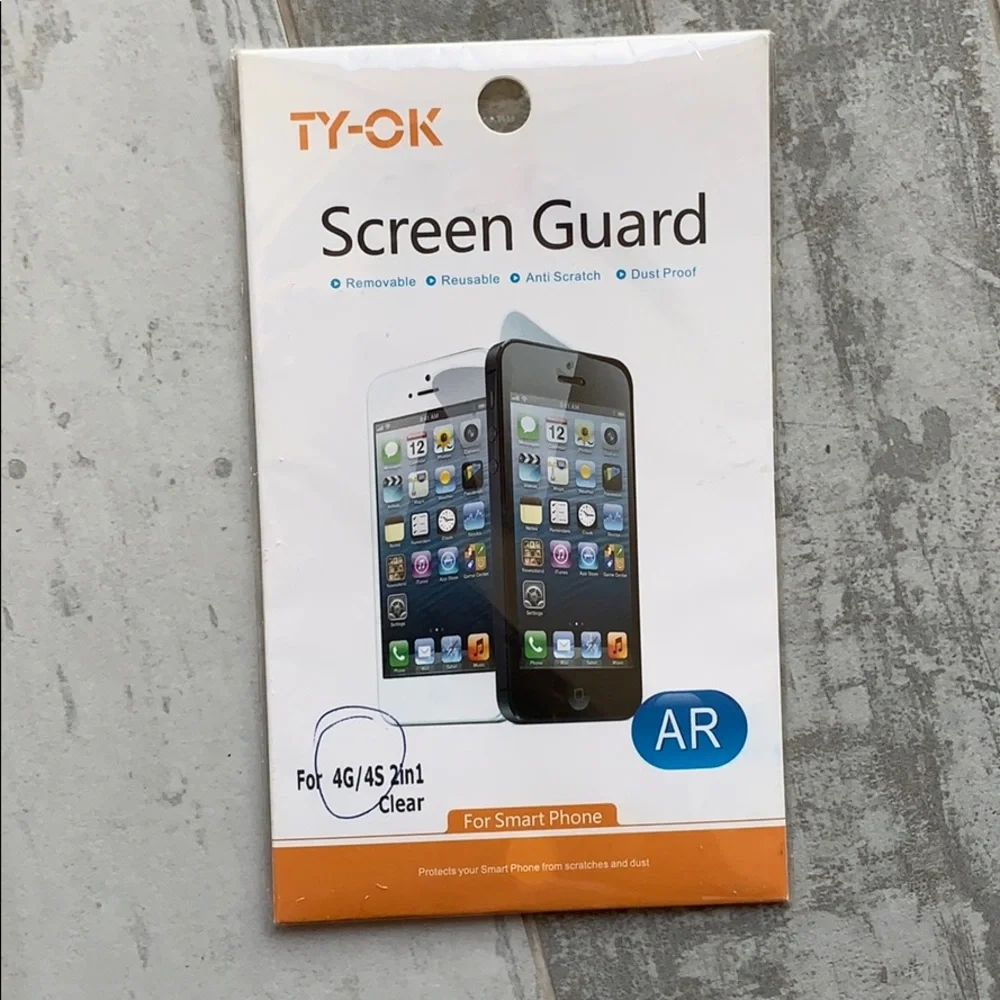 iPhone 4S 4G 2-in-1 Clear Screen Protector Guard
